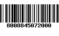 Código de Barras 8008845072000