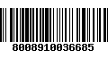 Código de Barras 8008910036685