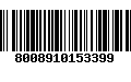 Código de Barras 8008910153399