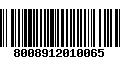 Código de Barras 8008912010065