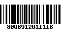 Código de Barras 8008912011116