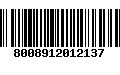 Código de Barras 8008912012137