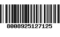 Código de Barras 8008925127125