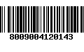 Código de Barras 8009004120143