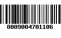 Código de Barras 8009004701106