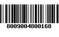 Código de Barras 8009004800168