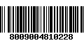 Código de Barras 8009004810228