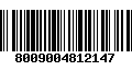 Código de Barras 8009004812147