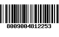 Código de Barras 8009004812253