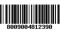 Código de Barras 8009004812390