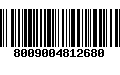 Código de Barras 8009004812680