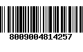 Código de Barras 8009004814257