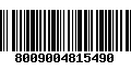 Código de Barras 8009004815490