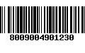 Código de Barras 8009004901230