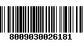 Código de Barras 8009030026181