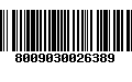 Código de Barras 8009030026389