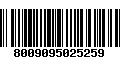 Código de Barras 8009095025259