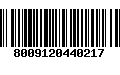 Código de Barras 8009120440217