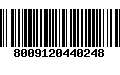 Código de Barras 8009120440248