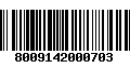 Código de Barras 8009142000703