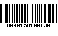 Código de Barras 8009158190030