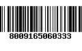 Código de Barras 8009165060333