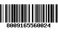 Código de Barras 8009165560024