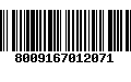 Código de Barras 8009167012071