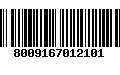 Código de Barras 8009167012101