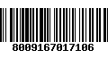 Código de Barras 8009167017106