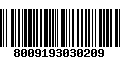 Código de Barras 8009193030209