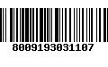 Código de Barras 8009193031107