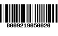 Código de Barras 8009219050020