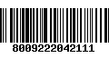 Código de Barras 8009222042111