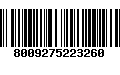 Código de Barras 8009275223260