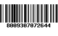 Código de Barras 8009307072644