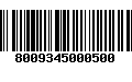 Código de Barras 8009345000500