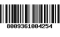 Código de Barras 8009361004254