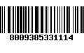 Código de Barras 8009385331114