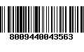 Código de Barras 8009440043563