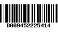 Código de Barras 8009452225414