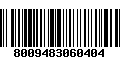 Código de Barras 8009483060404