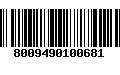 Código de Barras 8009490100681