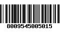 Código de Barras 8009545005015