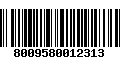 Código de Barras 8009580012313