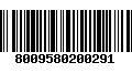 Código de Barras 8009580200291