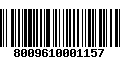 Código de Barras 8009610001157