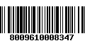 Código de Barras 8009610008347