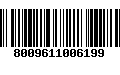 Código de Barras 8009611006199