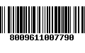 Código de Barras 8009611007790